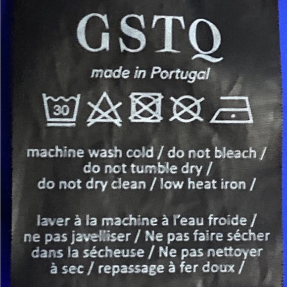 GSTQ Womens Athletic Tear Drop One Shoulder Top sz M Royal Blue - Picture 5 of 8